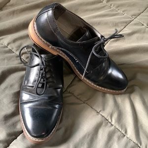 Gently Used Boys size 3 Black Dress Shoes